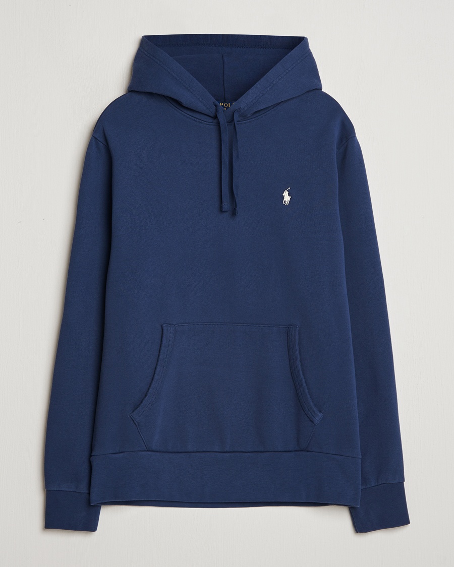 Polo Ralph Lauren Loopback Terry Hood Cruise Navy – Blå