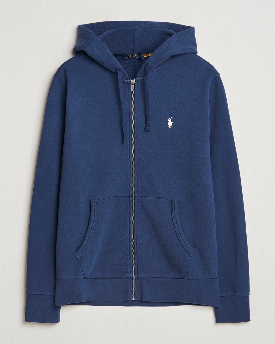 Polo Ralph Lauren Loopback Terry Full-Zip Hoodie Cruise Navy – Blå