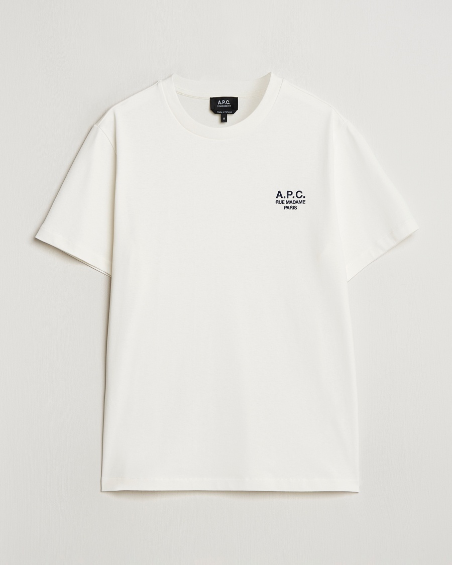 A.P.C. Rue Madame T-Shirt White/Dark Navy – Hvid