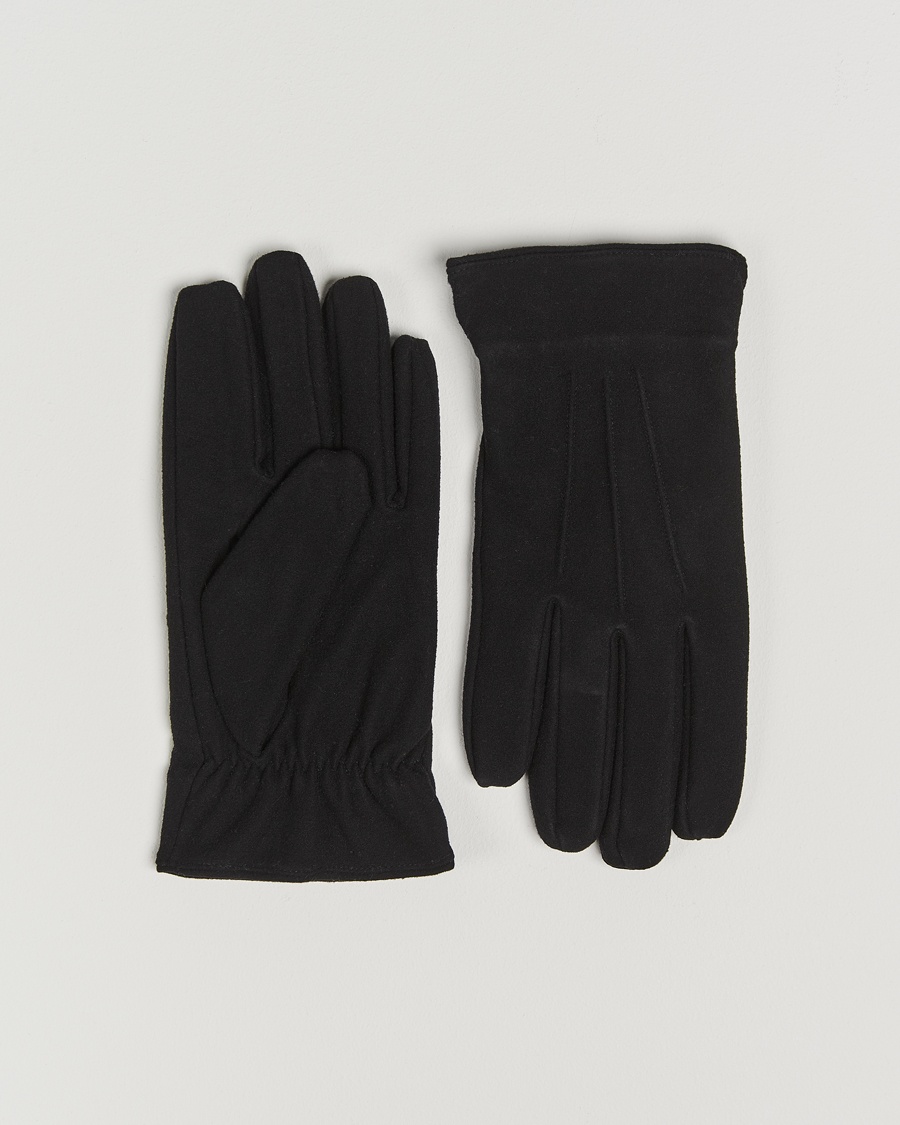Amanda Christensen Lined Wool Gloves Black – Sort
