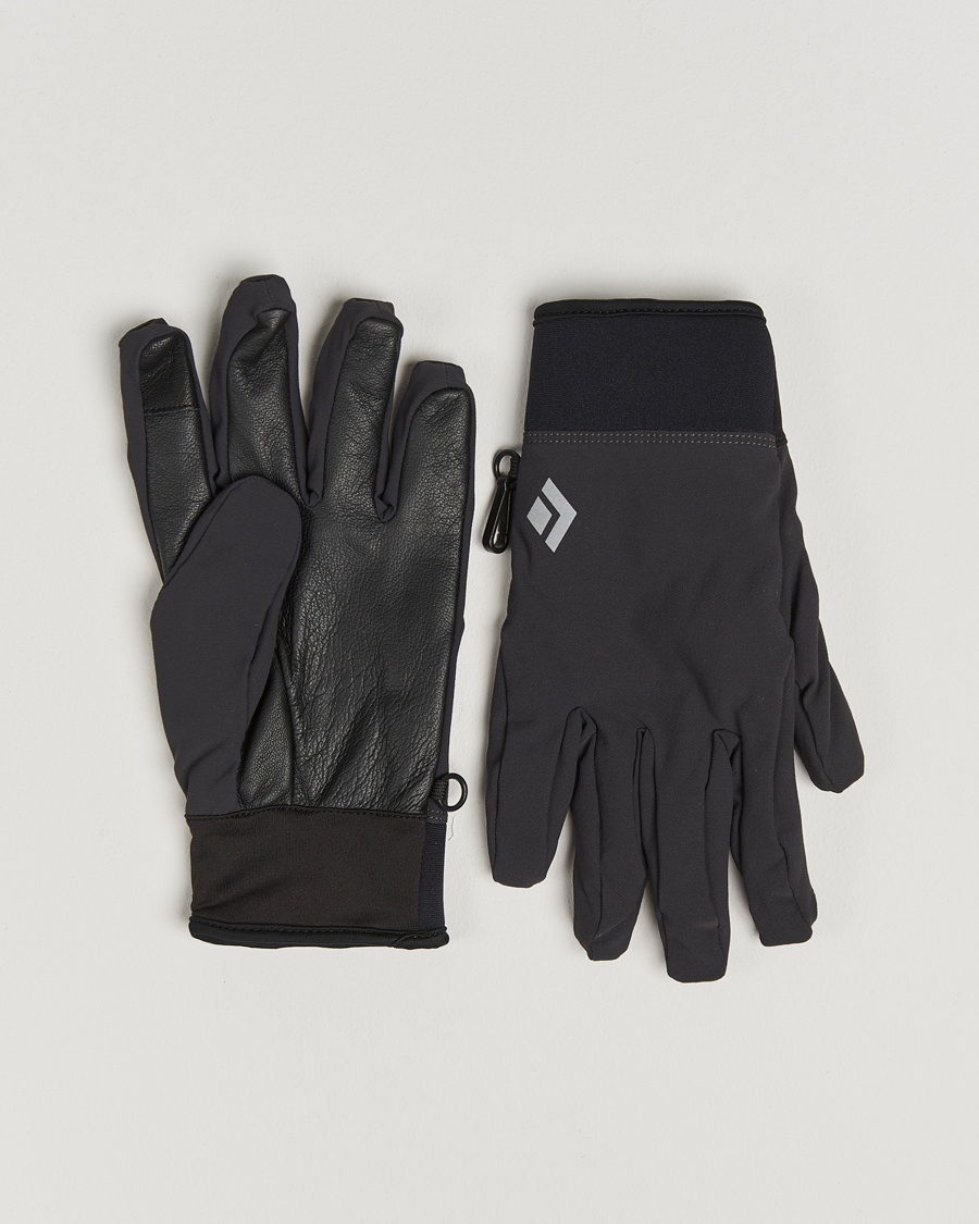 Black Diamond Midweight Softshell Gloves Smoke – Sort