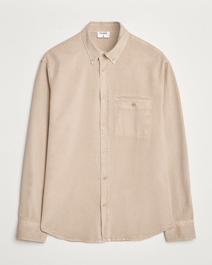 Herre |  | Filippa K | Zachary Lyocell Shirt Faded Khaki