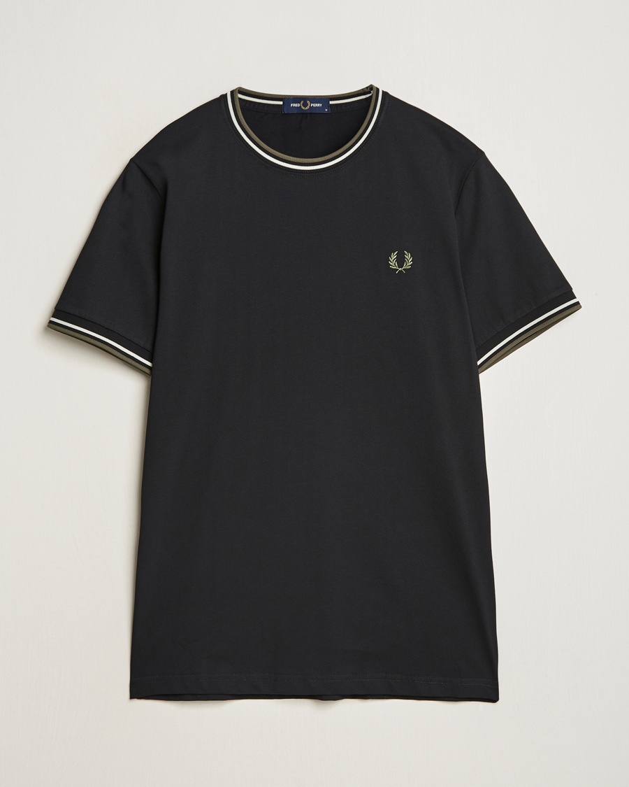 Fred Perry Twin Tipped T-Shirt Black – Sort