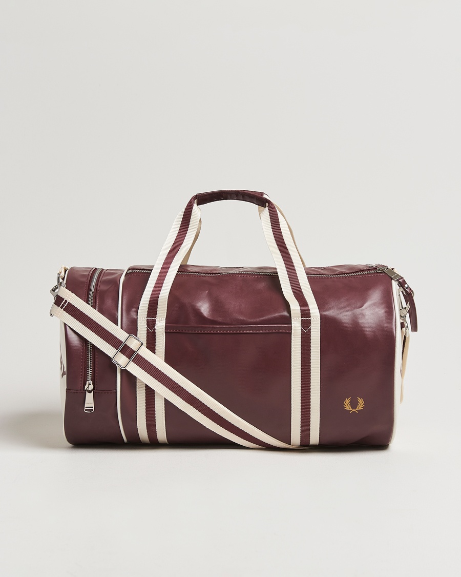 Fred Perry Fred PerryClassic Barrel BagOxblood/Ecru – Hvid