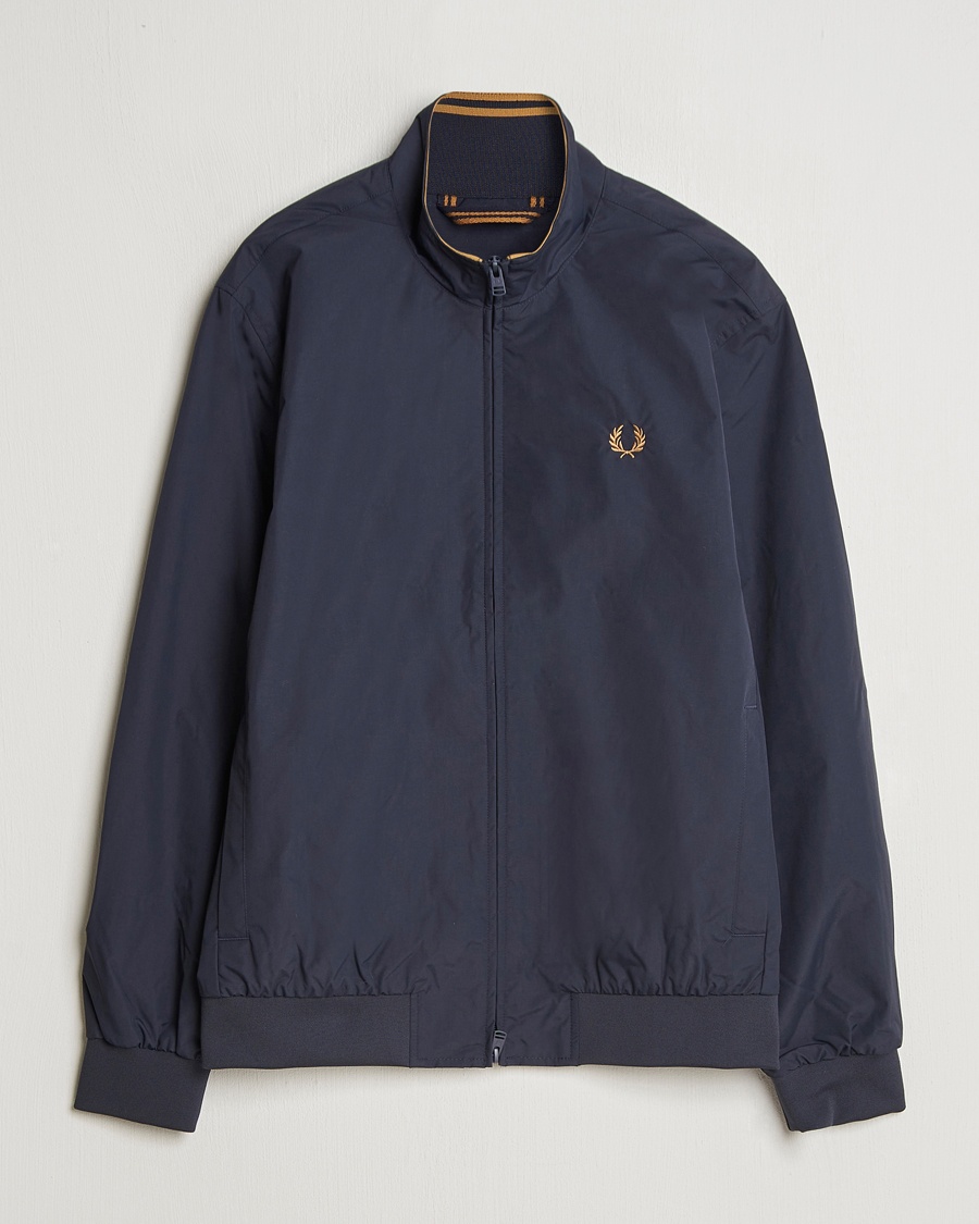 Fred Perry Brentham Jacket Navy – Blå