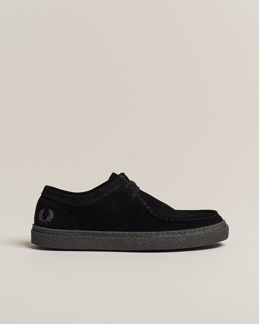 Herre | Derbys | Fred Perry | Dawson Low Suede Shoe Black