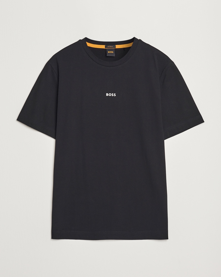 BOSS ORANGE Tchup Logo Crew Neck T-Shirt Black – Sort