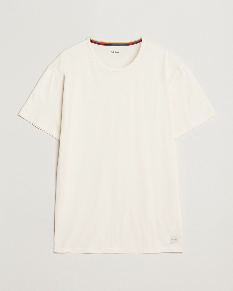 Paul Smith Artist Rib Crew Neck T-Shirt White – Hvid