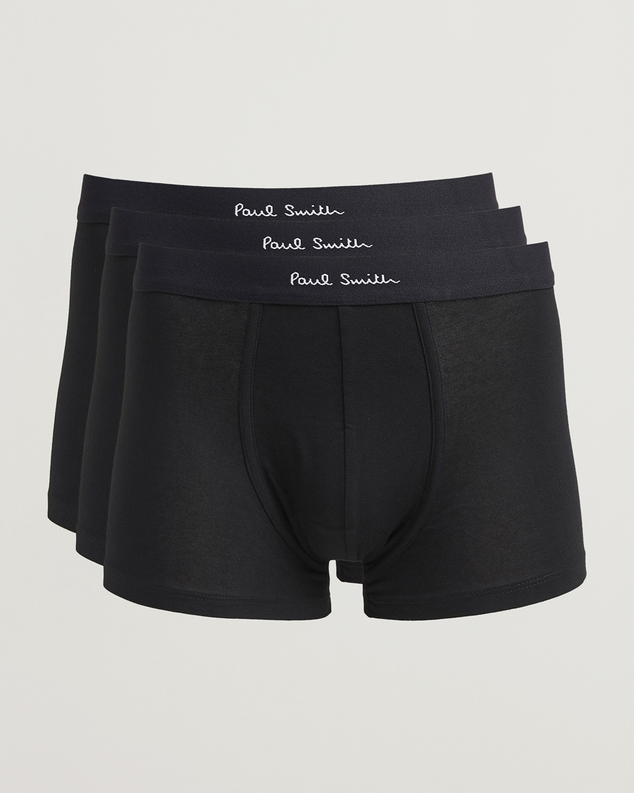 Paul Smith 3-Pack Trunk Black – Sort