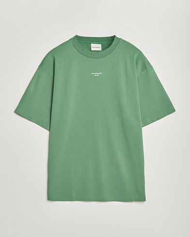 Drôle de Monsieur Classic Slogan T-Shirt Water Green – Grøn