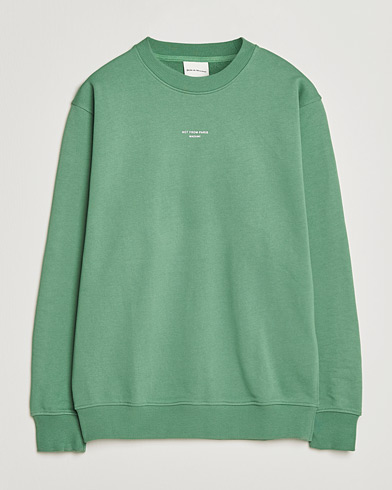 Drôle de Monsieur Classic Slogan Sweatshirt Water Green – Grøn