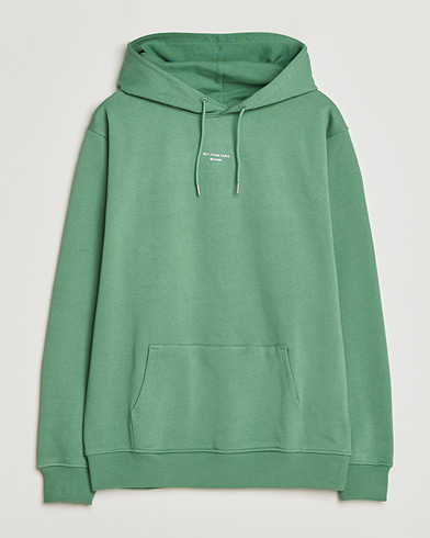 Drôle de Monsieur Classic Slogan Hoodie Water Green – Grøn