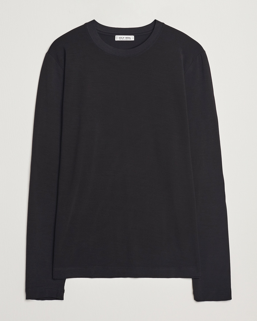 CDLP Wool Long Sleeve T-Shirt Black – Sort