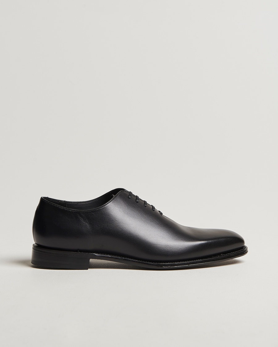 Loake 1880 Wholebury Wholecut Oxford Black Calf – Sort