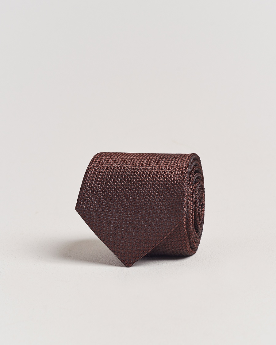 Morris Structure Tie Brown – Brun