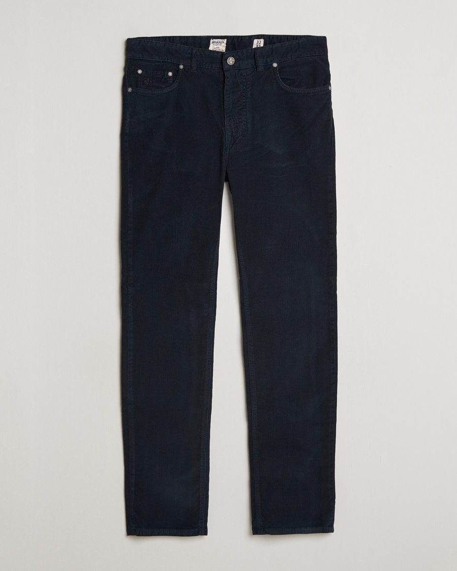 Morris James Corduroy 5-Pocket Pant Navy – Blå