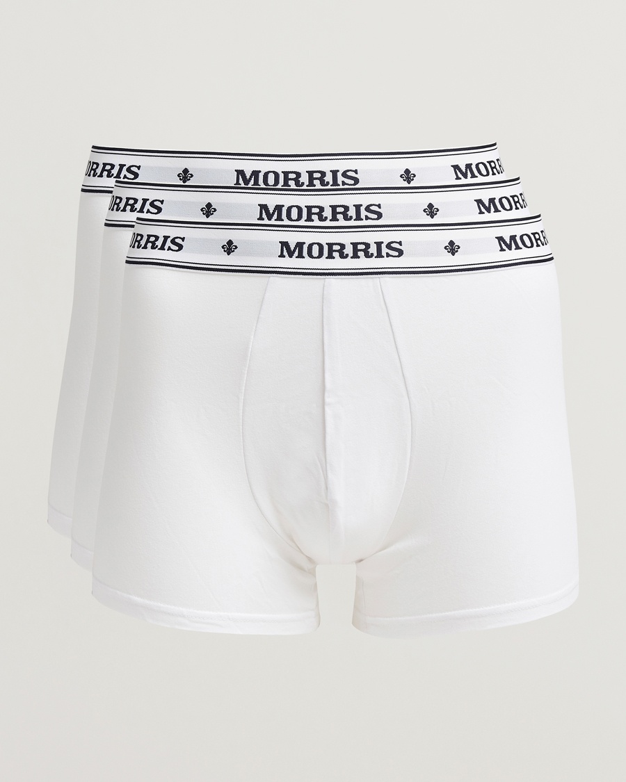 Morris Boxer Brief 3-Pack White – Hvid