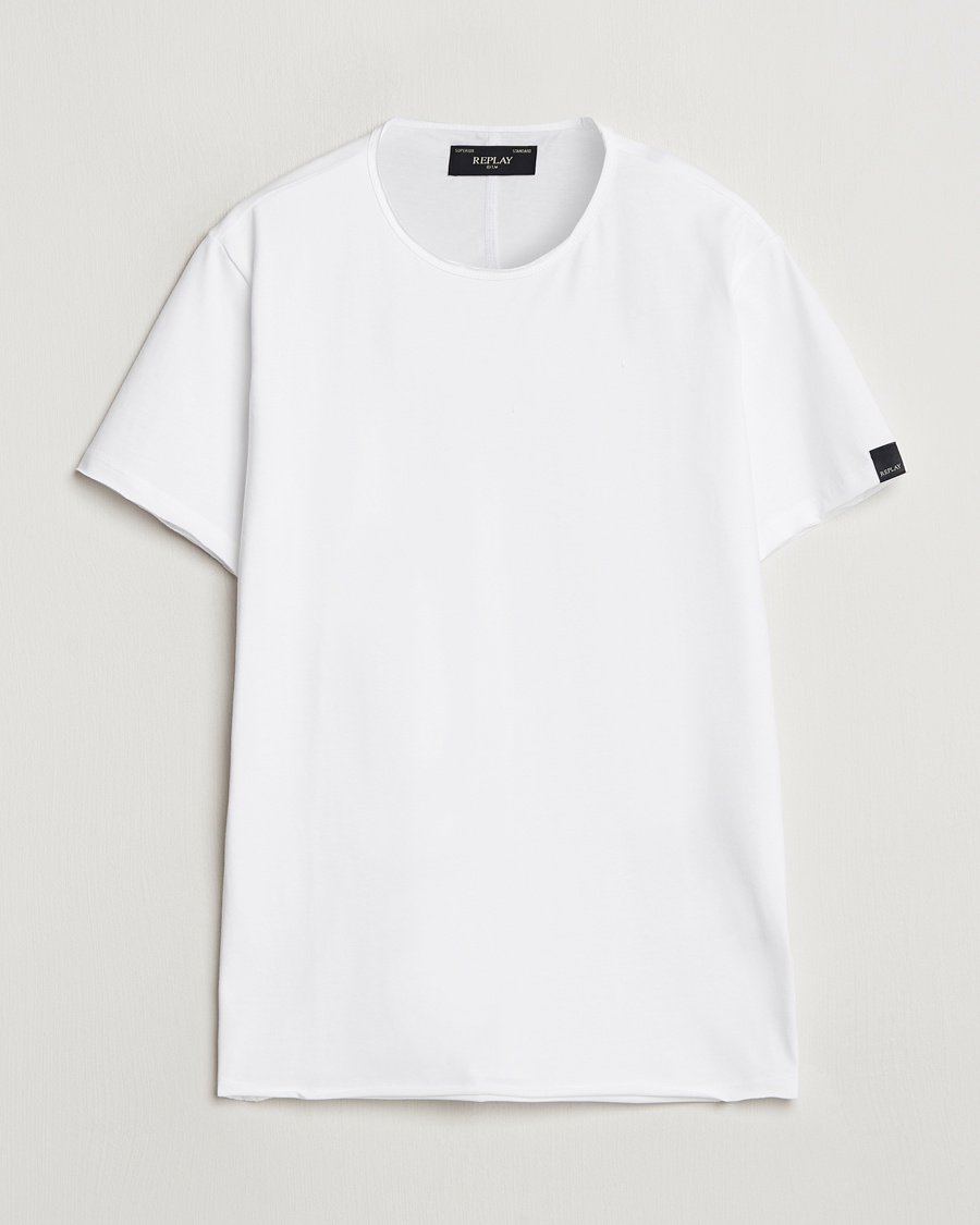 Replay Crew Neck T-Shirt White – Hvid