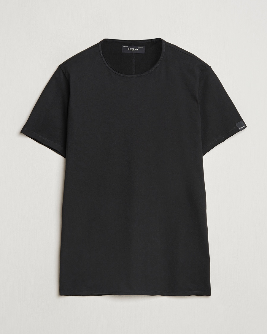 Replay Crew Neck T-Shirt Black – Sort