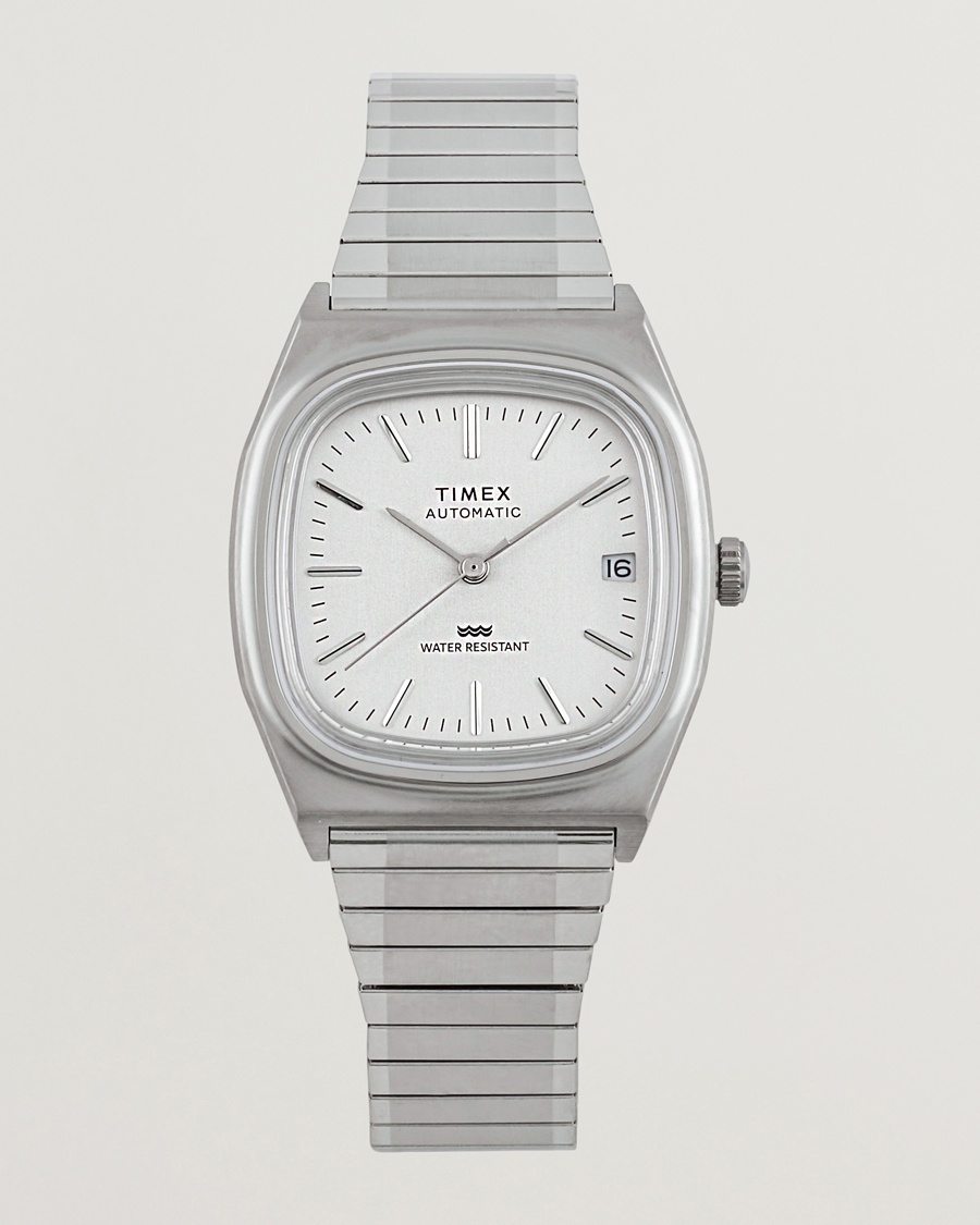 Timex 1983s Automatic Reissue 34mm White Dial – Hvid