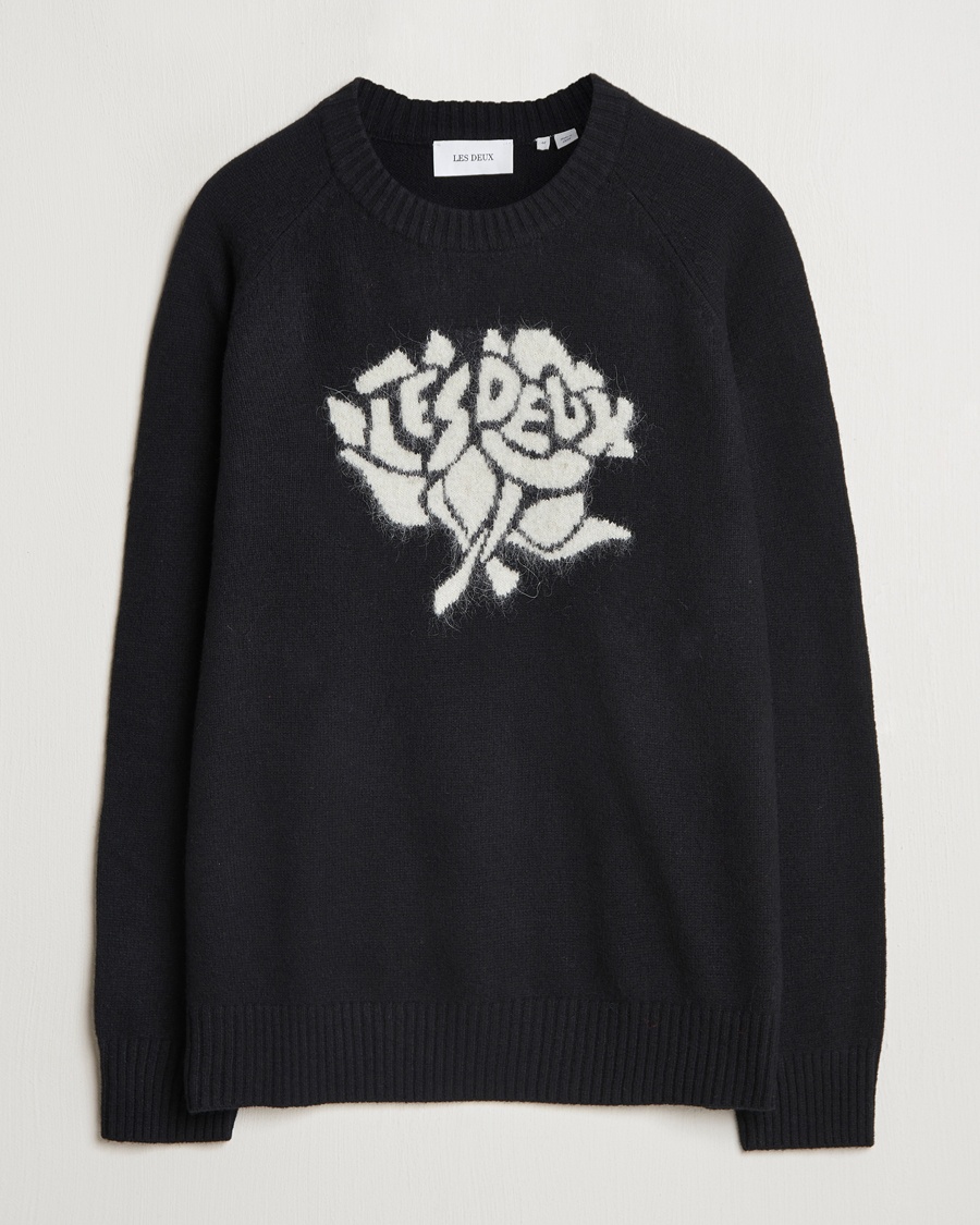 Herre | Udsalg | LES DEUX | Felipe Knit Black/Ivory
