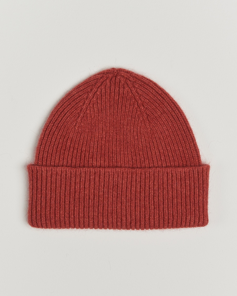 Le Bonnet Lambswool/Caregora Beanie Terra – Rød