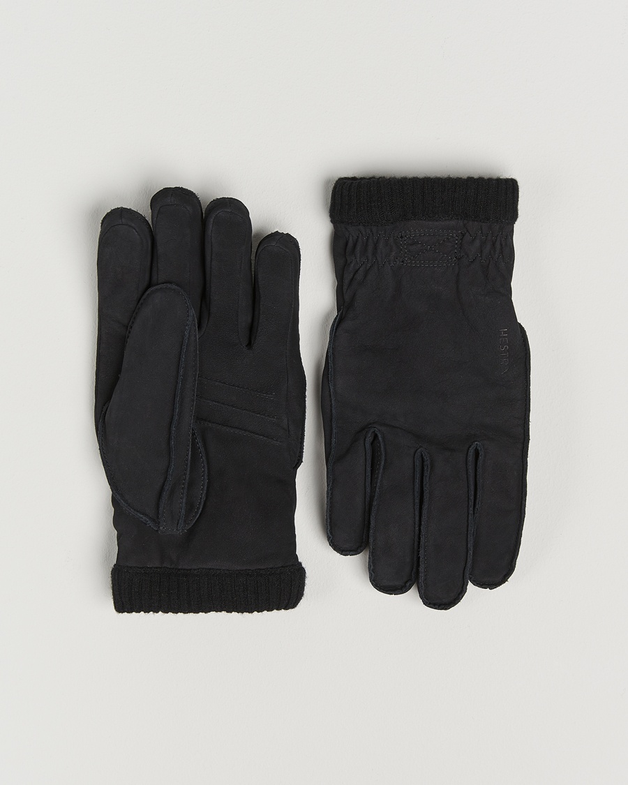 Hestra Joar Primaloft Lined Nubuck Glove Black – Sort