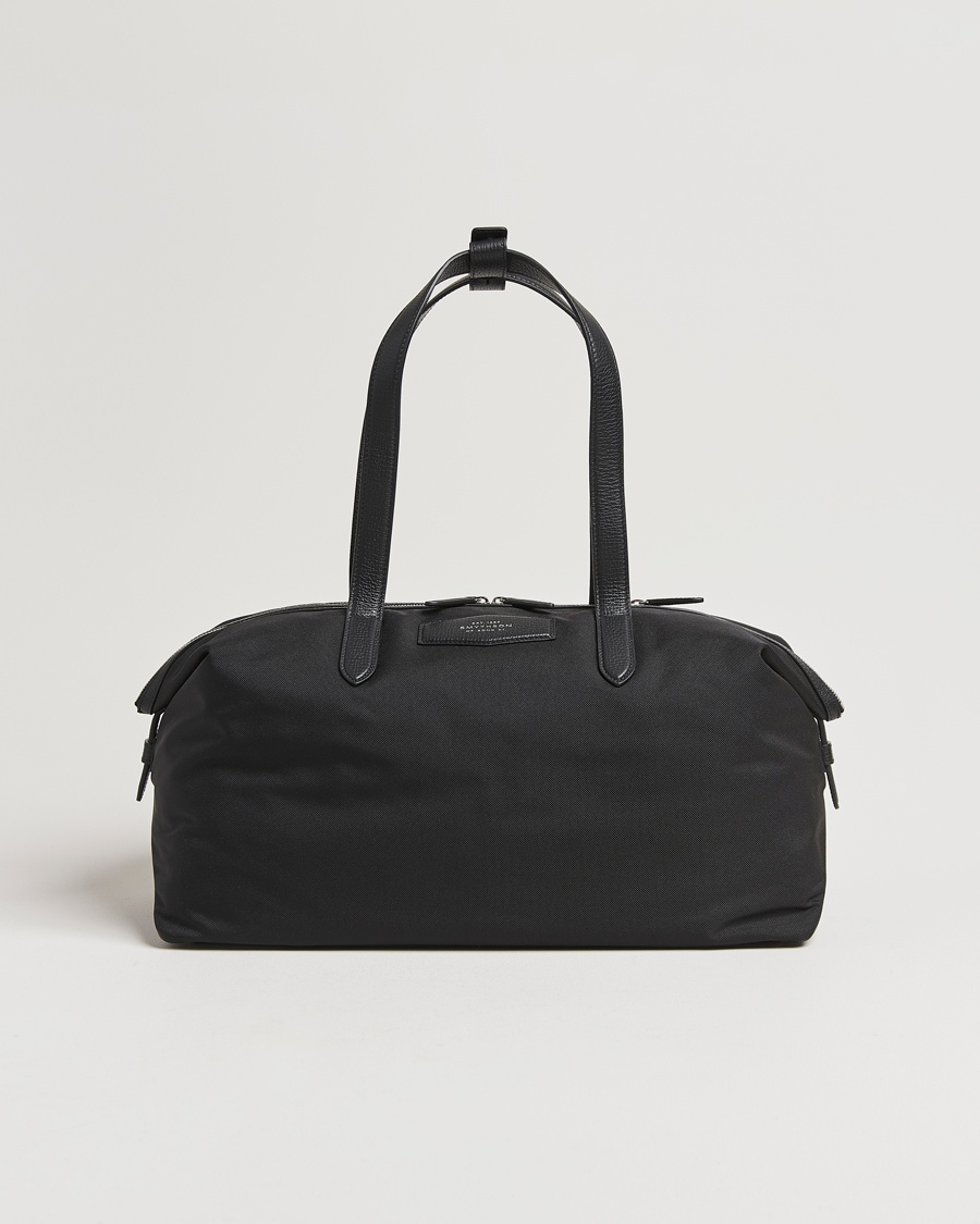 Smythson Canvas Norton Small Travel Bag Black – Sort