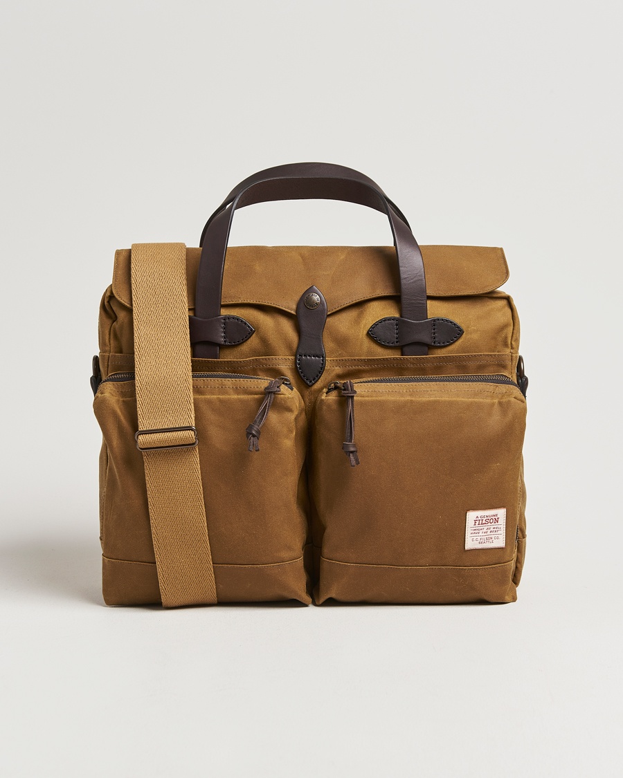 Filson 24-Hour Tin Briefcase Dark Tan – Beige