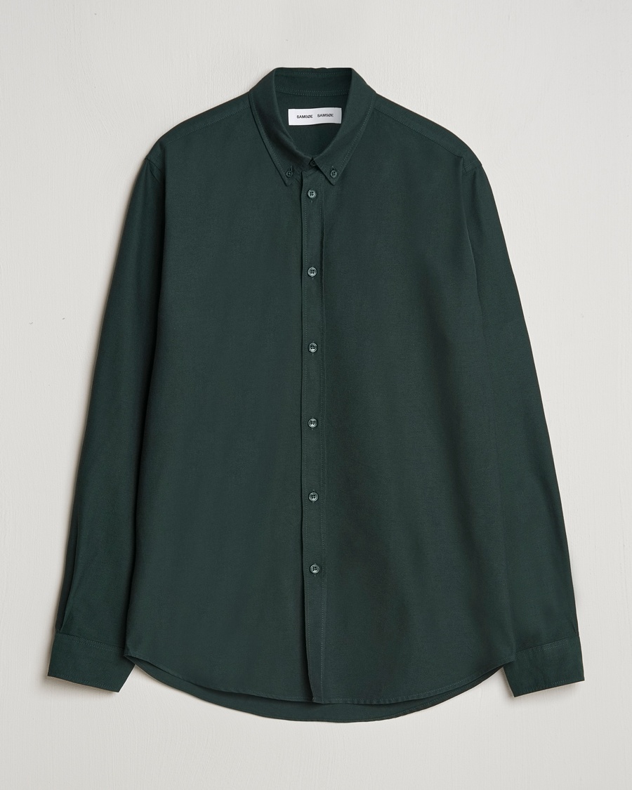Samsøe Samsøe Saliam Oxford Shirt Darkest Spruce – Grøn
