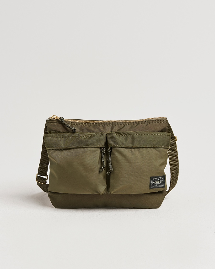 Porter-Yoshida & Co. Force Small Shoulder Bag Olive Drab – Grøn