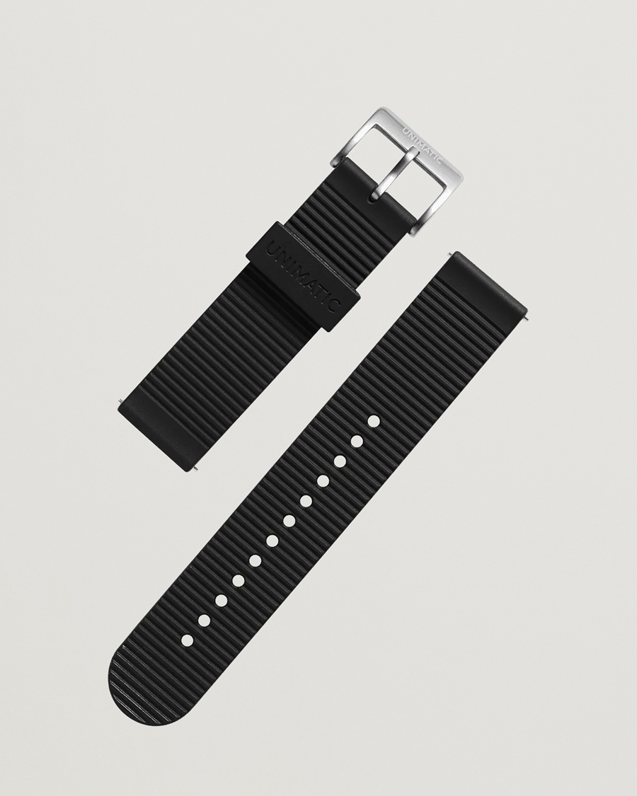 UNIMATIC TPU Quick Relese 22mm Strap Black – Sort