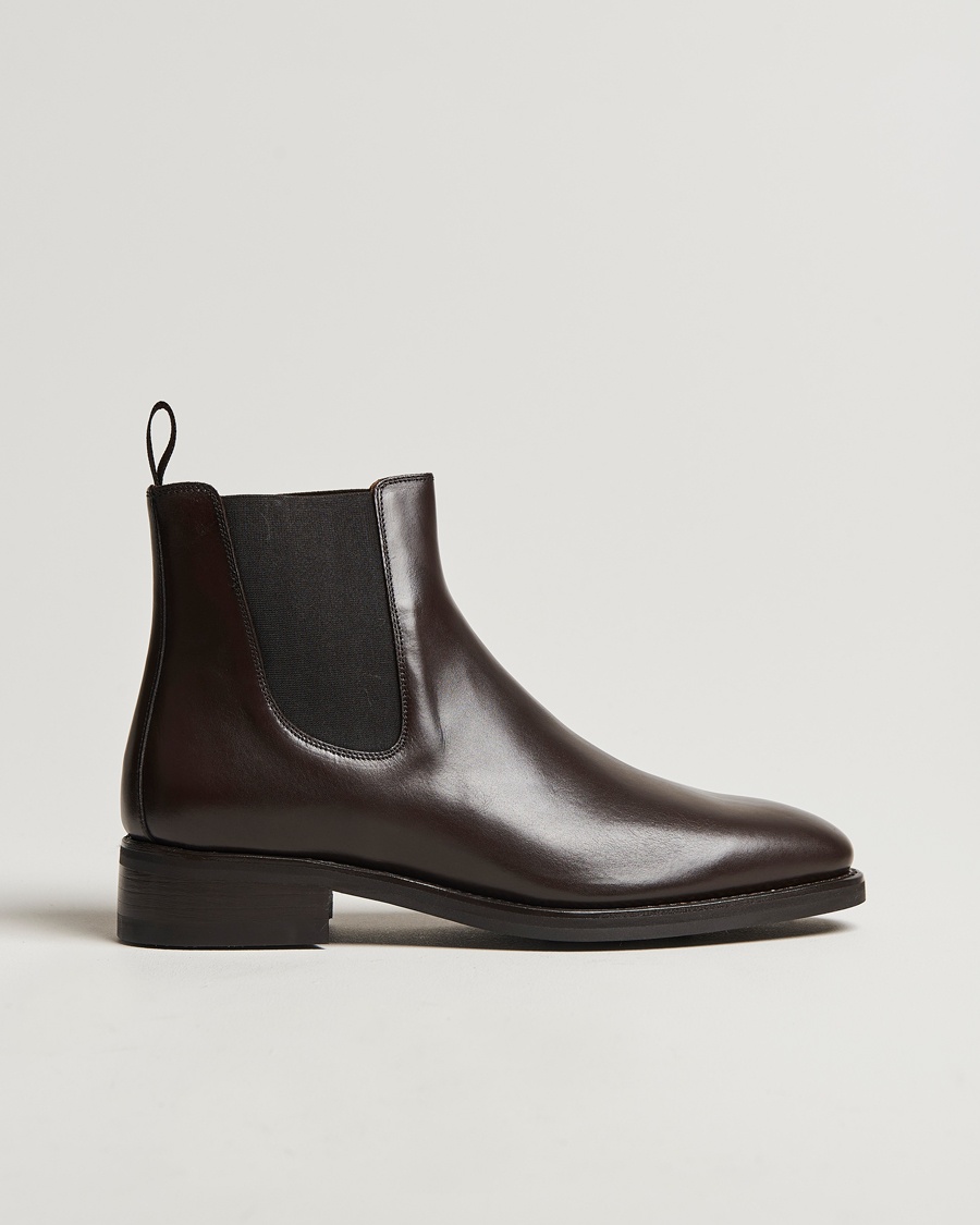 Herre | | Oscar Jacobson | Chelsea Boots Dark Mud Brown
