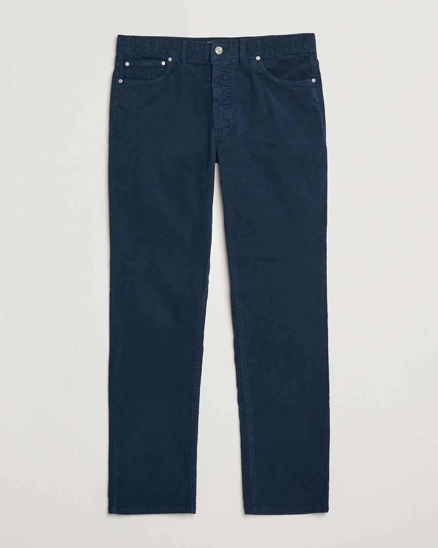 Herre | 40% udsalg | NN07 | Tony Corduroy 5-Pocket Pants Navy Blue