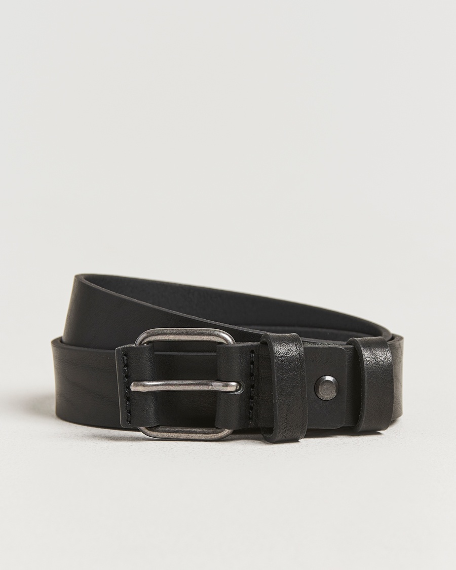 Nudie Jeans Dwayne Leather Belt Black – Sort