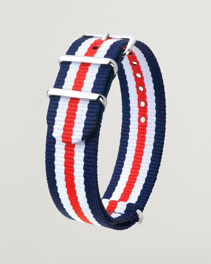 HIRSCH Rush Striped Nato Watch Strap – Flerfarvet