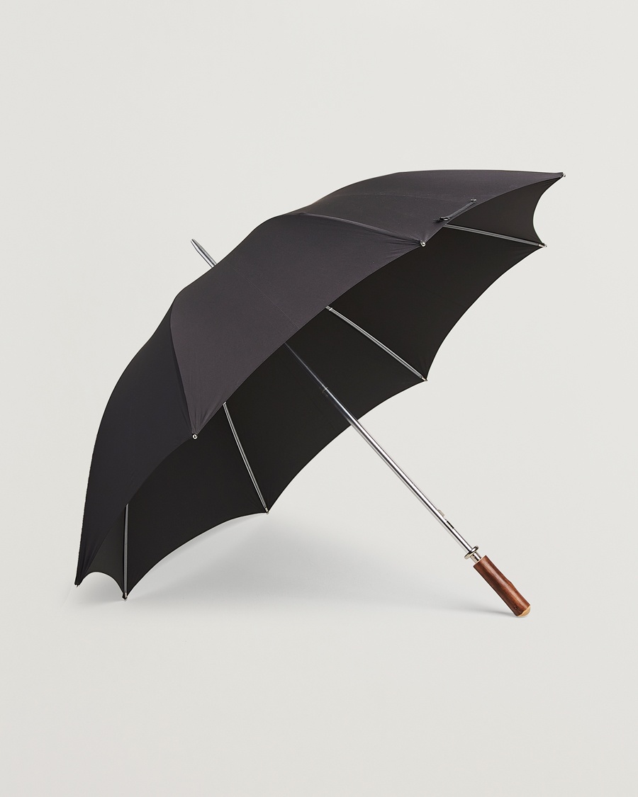 Fox Umbrellas Chestnut Straight Umbrella Black – Sort