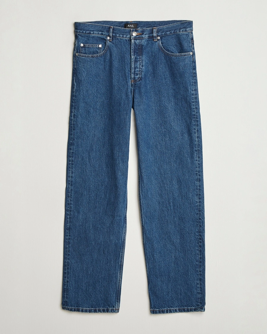 A.P.C. Fairfax Jeans Washed Indigo – Blå