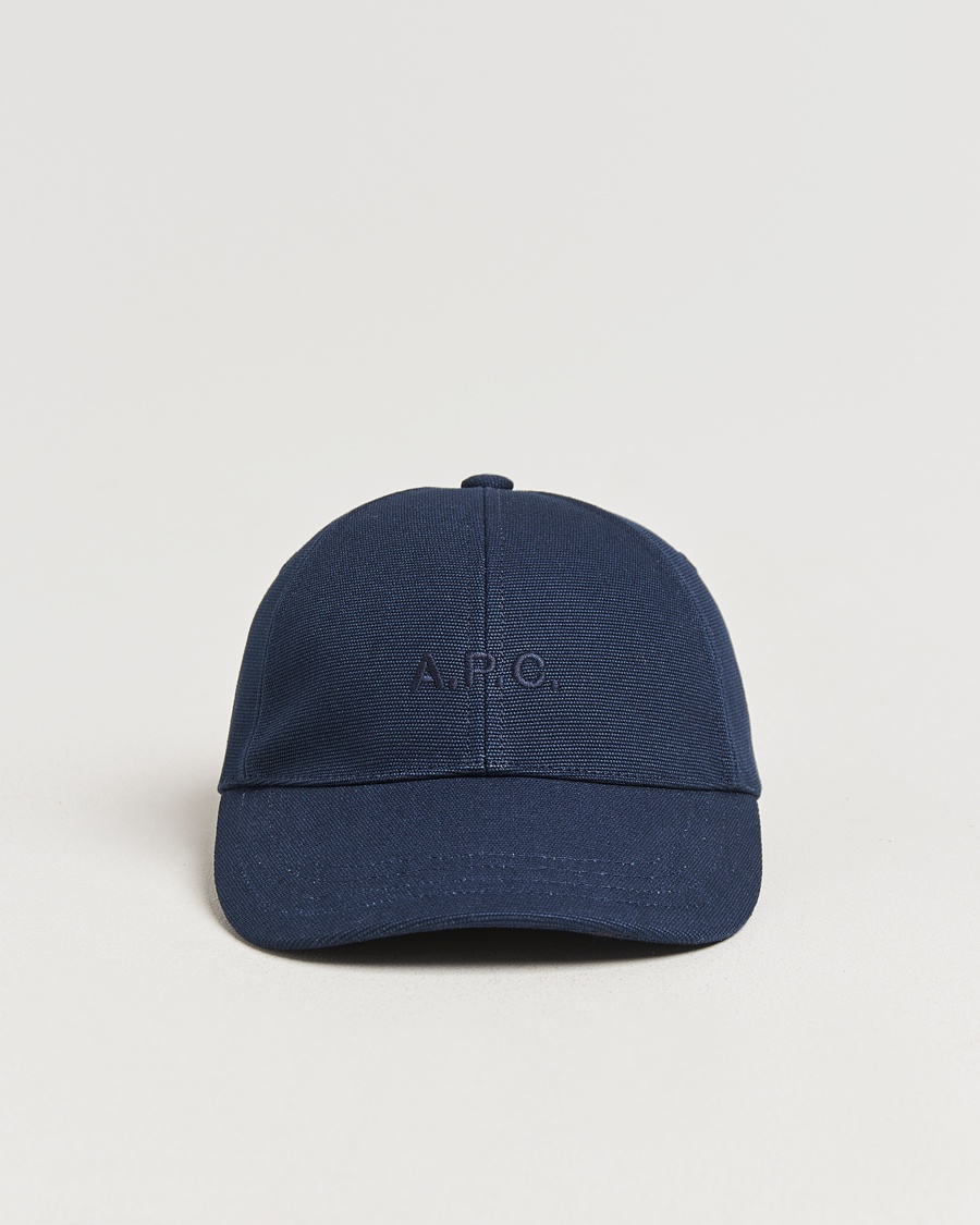 Herre | Hatte & kasketter | A.P.C. | Charlie Baseball Cap Dark Navy