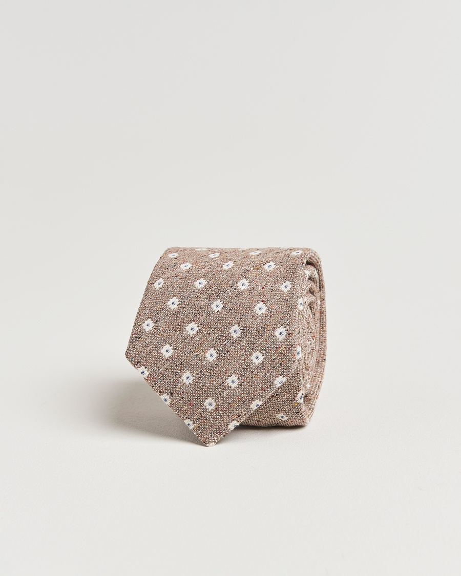 Herre | Business & Beyond - Formal | Amanda Christensen | Silk/Cotton Bourette 8cm Tie Sand
