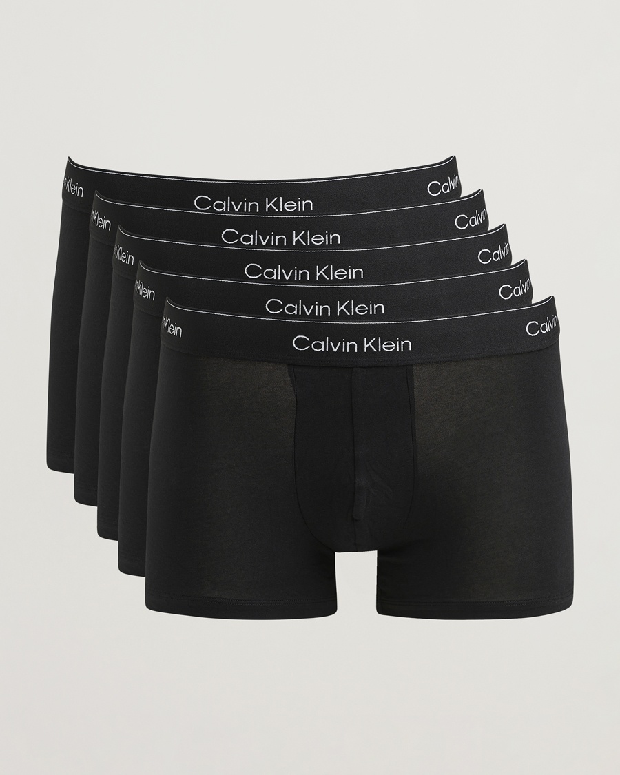 Calvin Klein 5-Pack Icon Cotton Stretch Trunk Black – Sort