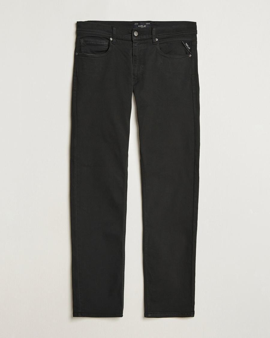 Replay Grover Hyperflex 5-Pocket Pants Black – Sort