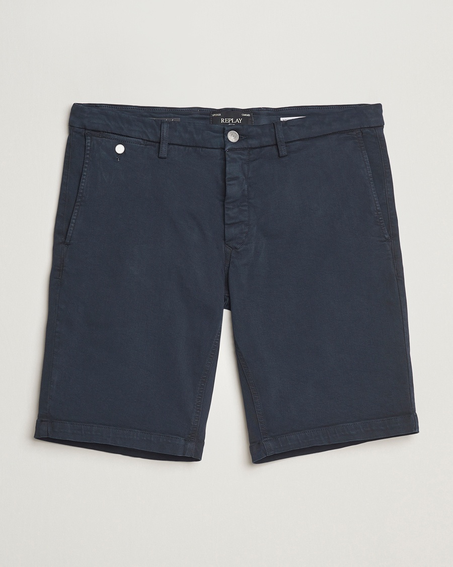 Herre | Replay | Replay | Benni Hyperflex Shorts Navy