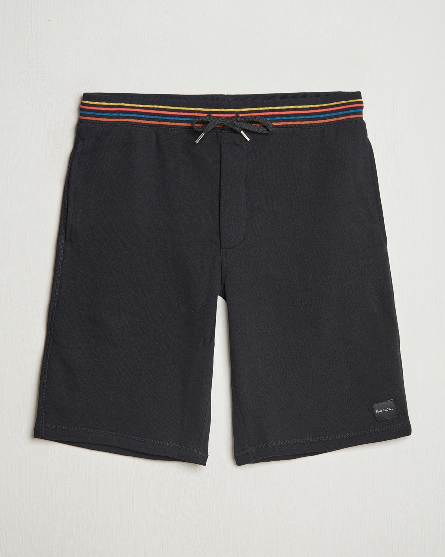 Paul Smith Artist Rib Sweatshorts Black – Sort