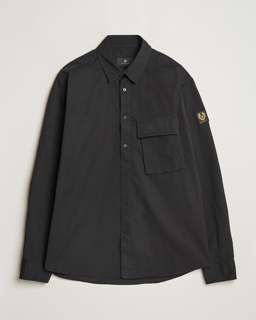 Belstaff Scale Cotton Pocket Shirt Black – Sort