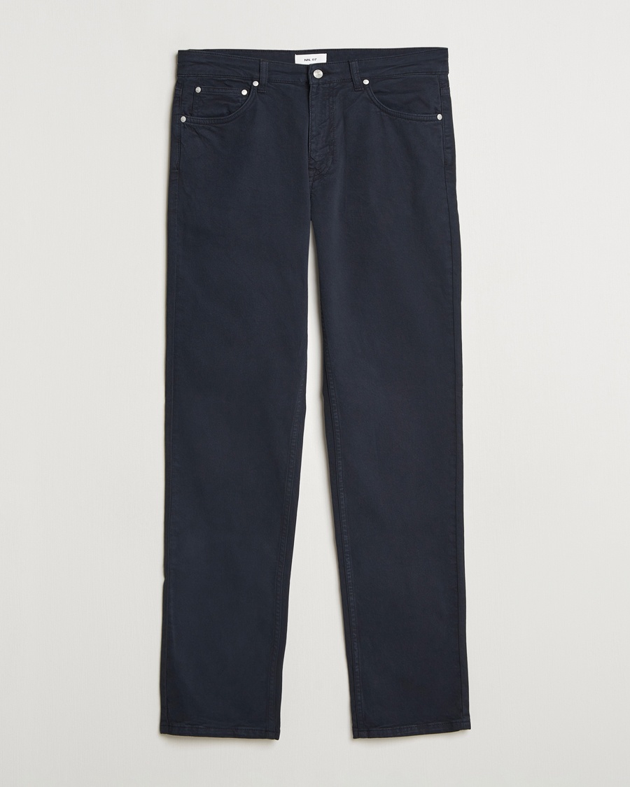 NN07 Tony 5-Pocket Pants Navy Blue – Blå