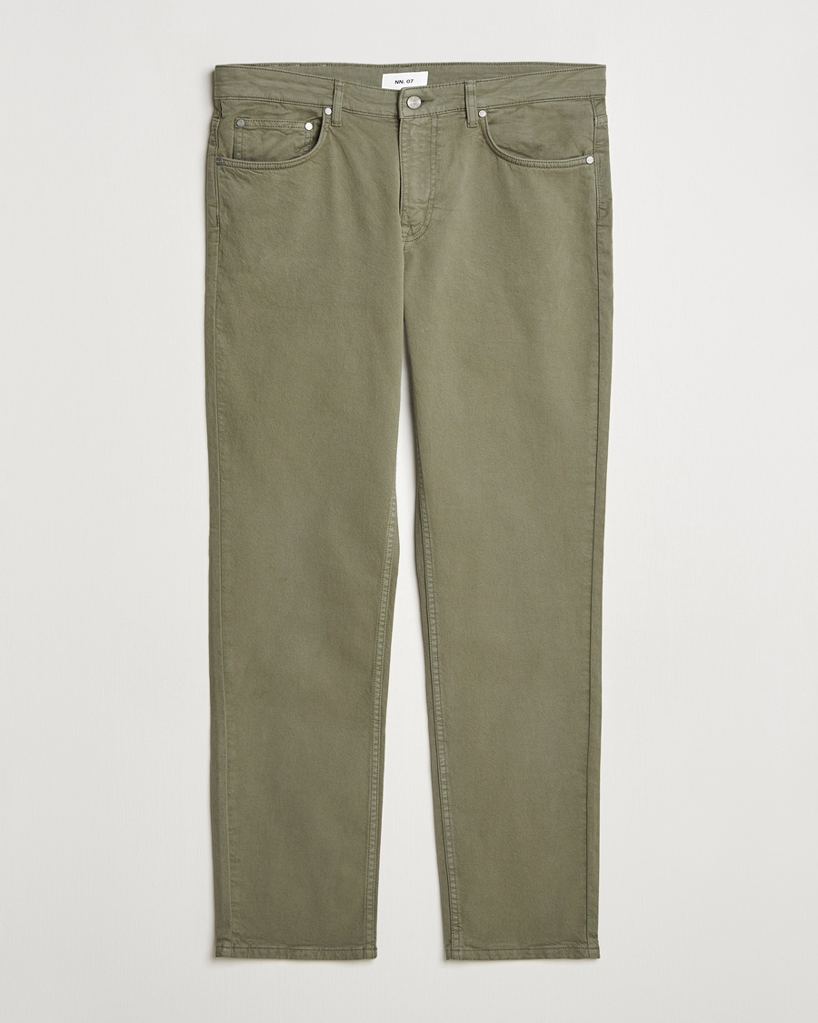 NN07 Tony 5-Pocket Pants Capers Green – Grøn