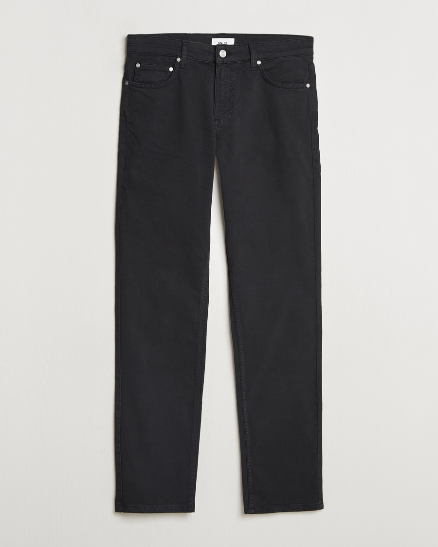 NN07 Tony 5-Pocket Pants Black – Sort