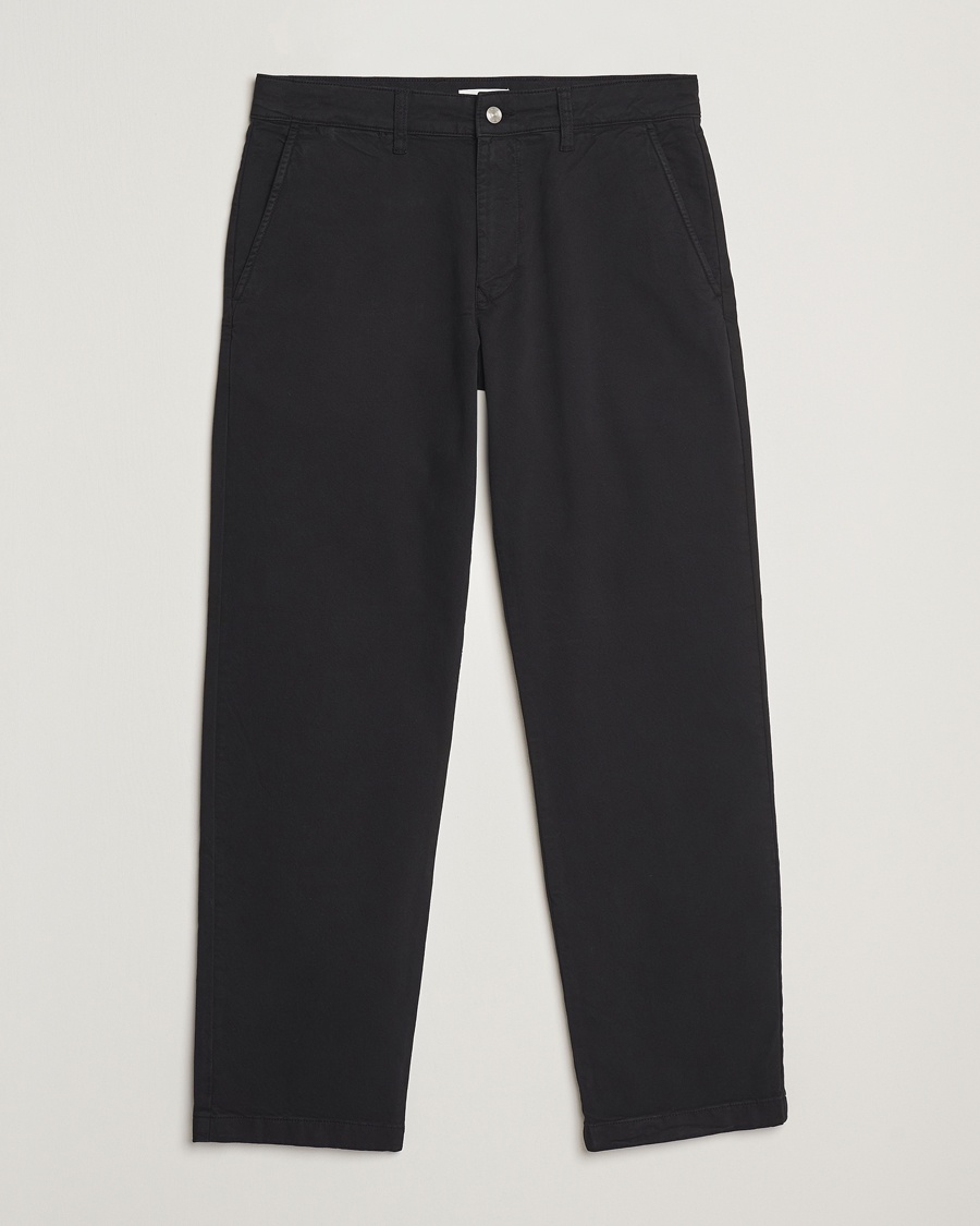 NN07 Aden Regular Fit Chinos Black – Sort