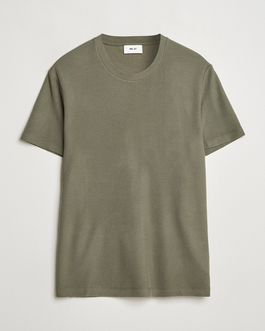 NN07 Clive Crew Neck T-Shirt Capers Green – Grøn